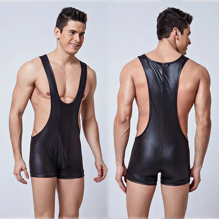 bikini black pu one-piece suit men bodysuit sexy leather underwear, Black,blue,yellow
bikini black pu one-piece suit men bodysuit sexy leather underwear, Black,blue,yellow