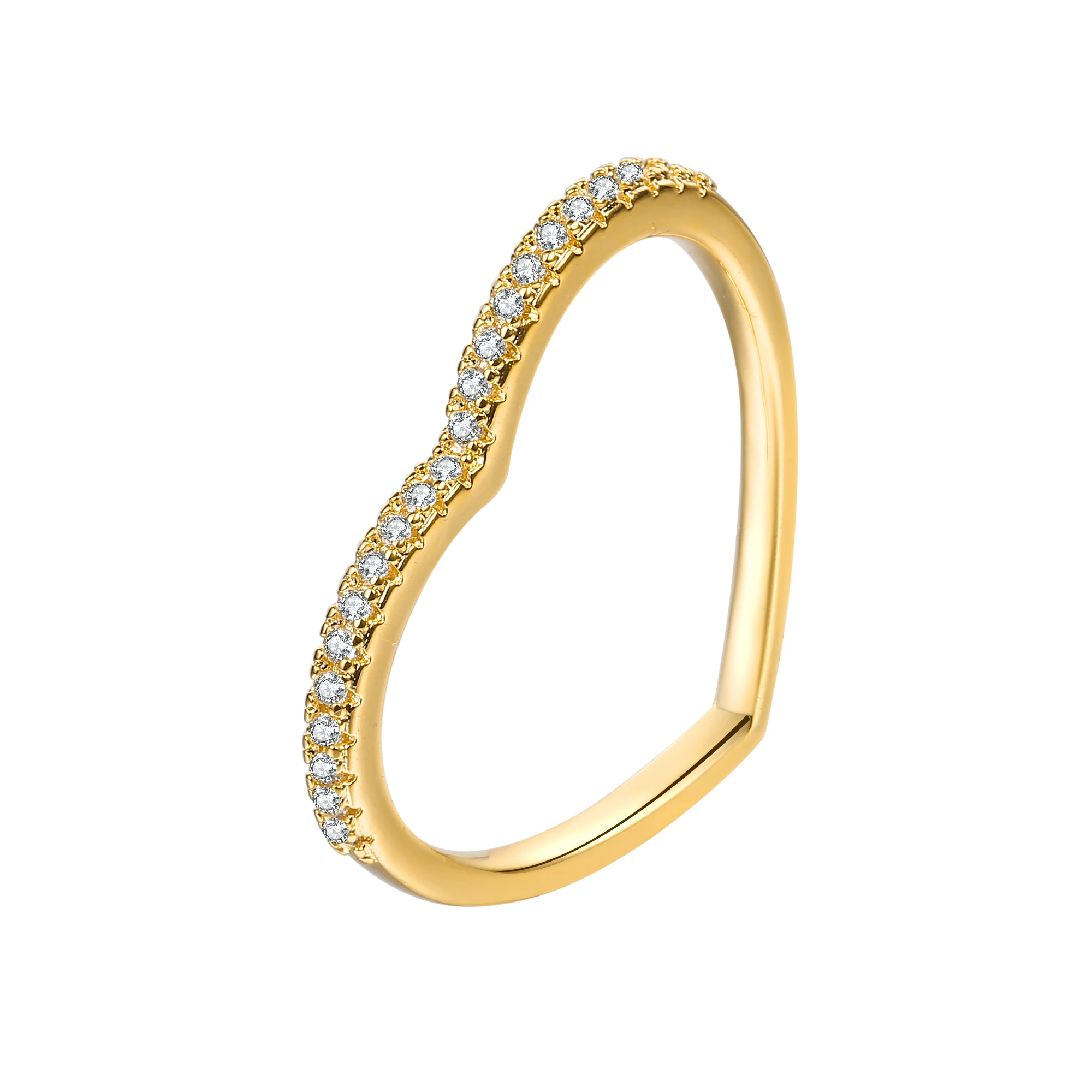 2021 new popular fashion Heart Ring 18K gold white zircon ring designed for women, Golden
2021 new popular fashion Heart Ring 18K gold white zircon ring designed for women, Golden