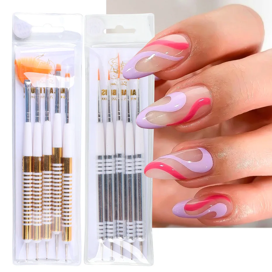 2022 New Nail Art Liner Brushes Nylon Hair Dual Ended 3d Nail Art Brush Set With acrylic Handle Nail Art Brush Set
2022 New Nail Art Liner Brushes Nylon Hair Dual Ended 3d Nail Art Brush Set With acrylic Handle Nail Art Brush Set