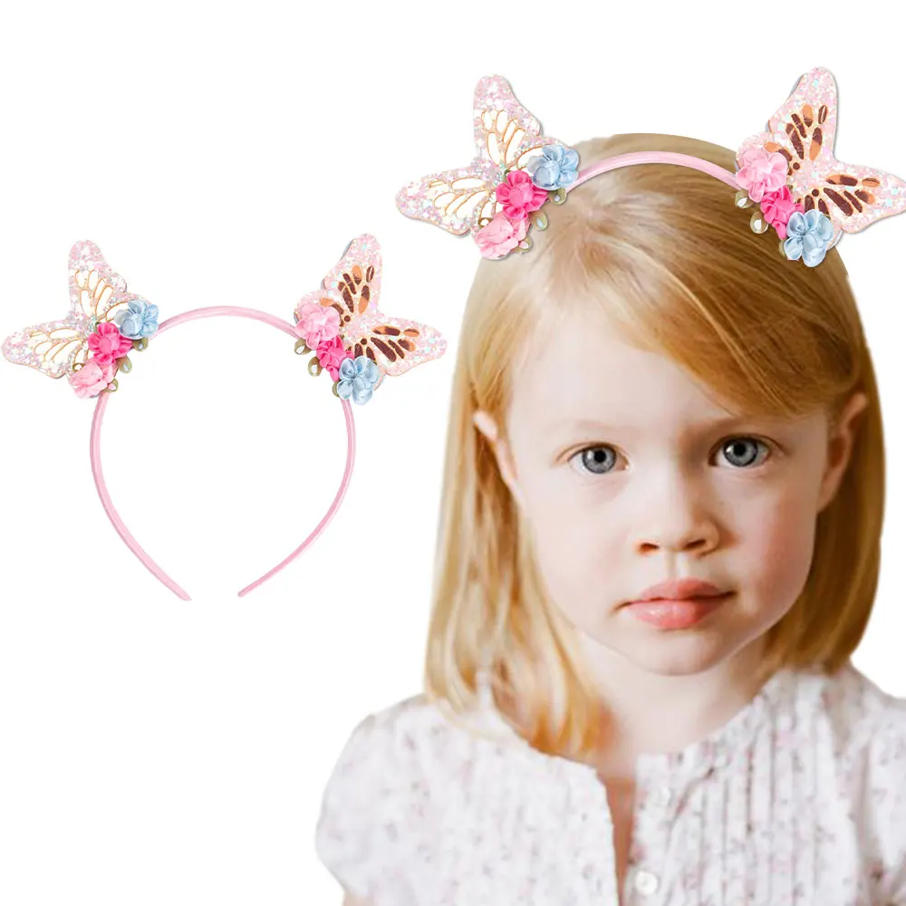 Wholesale Sweet Colorful Cat Ear Hair Bands exquisite glitter Butterfly Rainbow Girls Baby headband
Wholesale Sweet Colorful Cat Ear Hair Bands exquisite glitter Butterfly Rainbow Girls Baby headband
