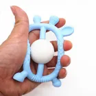 BPA Free Silicone Baby Rattles Teether Toys