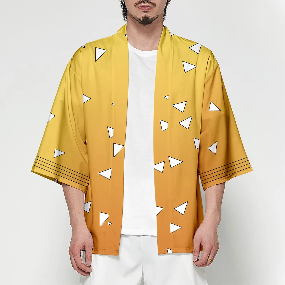 Wholesale 2021 new design unsex summer top streetwear popular custom printed japanese anime cosplay kimono, As picture
Wholesale 2021 new design unsex summer top streetwear popular custom printed japanese anime cosplay kimono, As picture