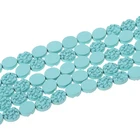 Round and flaky natural Hematite Beads with convex beads