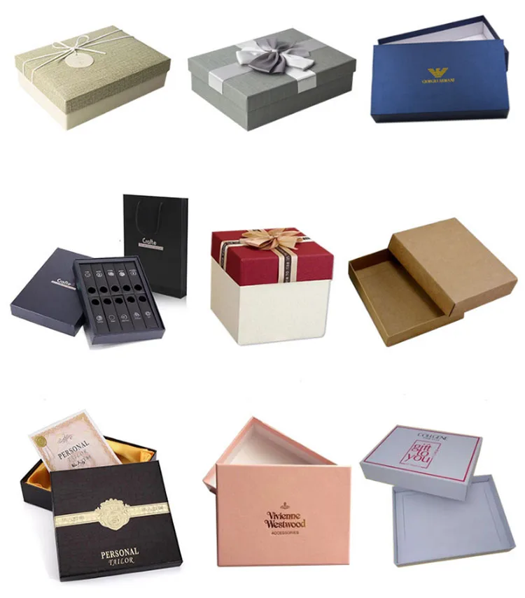 custom logo brown kraft box packaging with logo folding paper