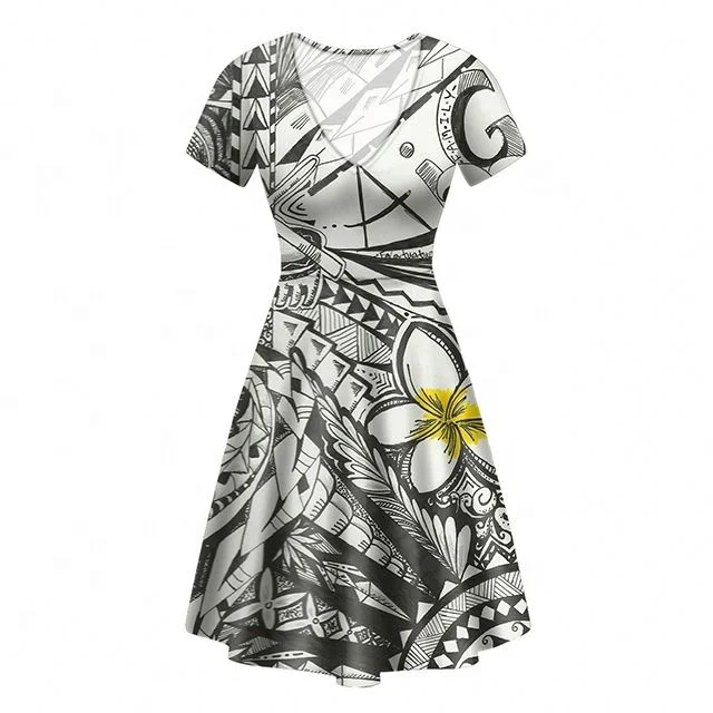 Custom print Floral Dress Women Polynesian Traditional Tribal Print Casual V Neck Short Sleeve Casual dress, Customized color
Custom print Floral Dress Women Polynesian Traditional Tribal Print Casual V Neck Short Sleeve Casual dress, Customized color