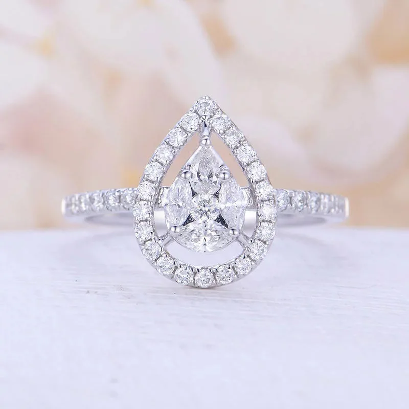 2021 Classic Silver Color Water Drop Engagement Ring Shiny Oval Round Cubic Zircon Wedding Band Ring
2021 Classic Silver Color Water Drop Engagement Ring Shiny Oval Round Cubic Zircon Wedding Band Ring