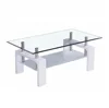 cheap MDF coffee table modern design wood glass /centre table/center table