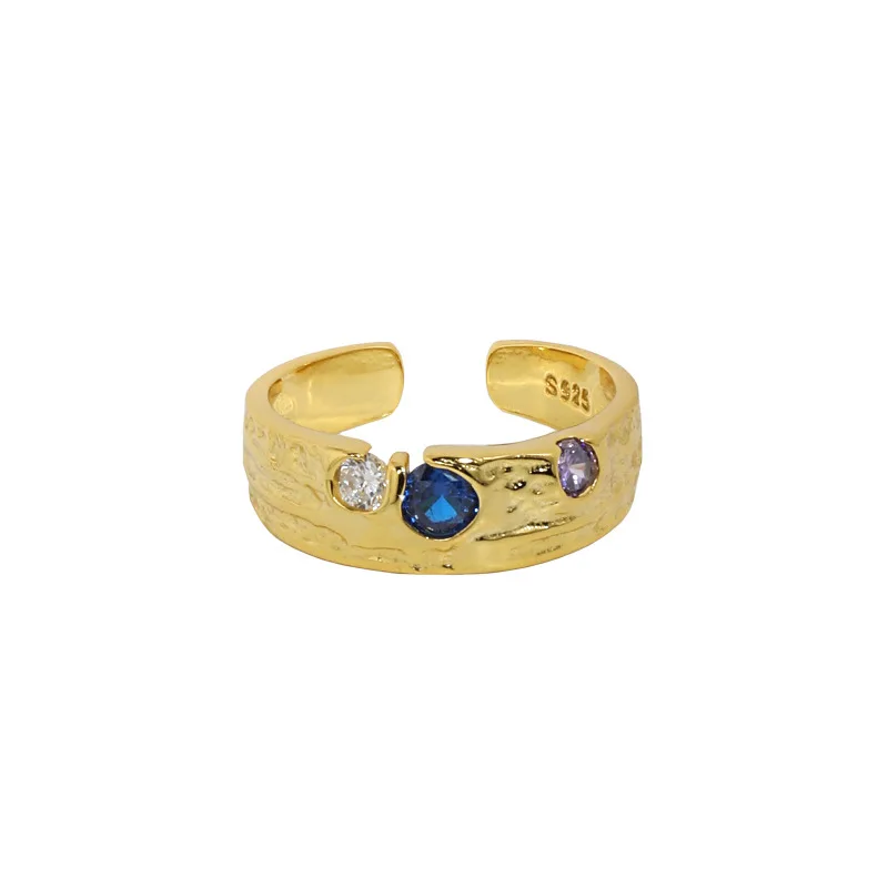 Luxury Jewelry S925 Sterling Silver Wide Zircon Ring 18k Gold Plated Crystal Cz Blue Ring For Women
Luxury Jewelry S925 Sterling Silver Wide Zircon Ring 18k Gold Plated Crystal Cz Blue Ring For Women