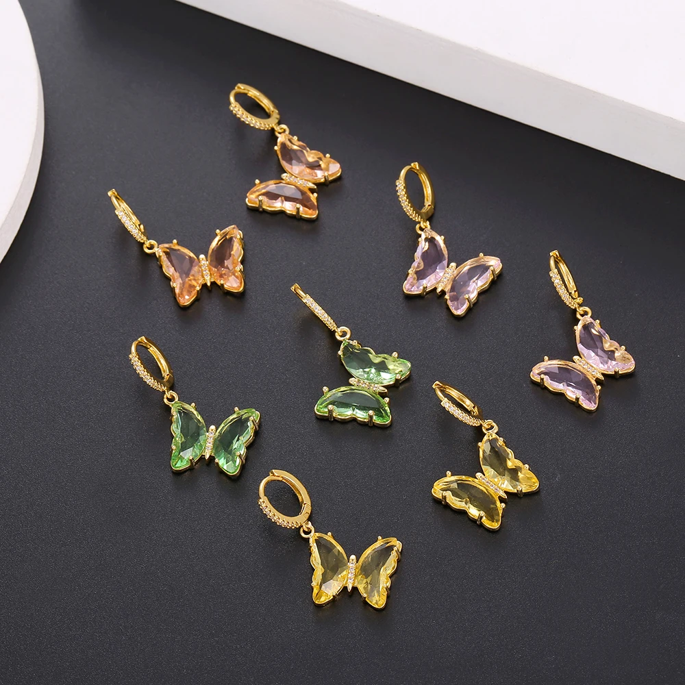 2020 Hot Selling Colorful Butterfly Huggie Earrings , Trendy Butterfly Earrings For Women
2020 Hot Selling Colorful Butterfly Huggie Earrings , Trendy Butterfly Earrings For Women