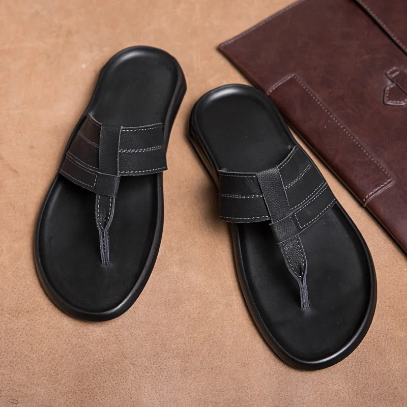 2020 new fashion style men summer sandals slippers loafer flip flop black brown leather
2020 new fashion style men summer sandals slippers loafer flip flop black brown leather