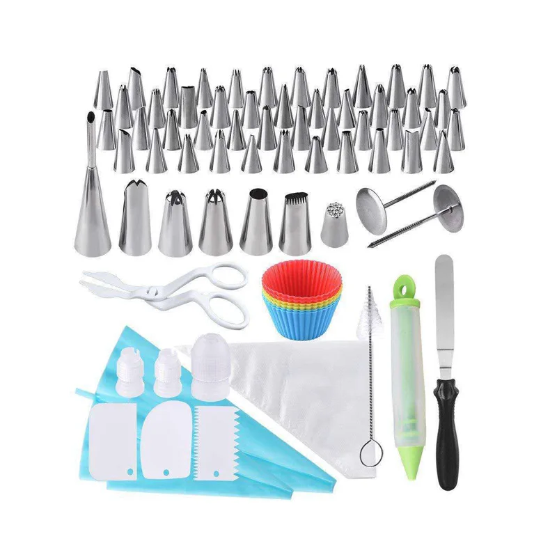 Numbered 100pcs decorating nozzle puff tip pastry bag muffin cup pen nail scraper cake decoration 3d jelly tools sets, As picture
Numbered 100pcs decorating nozzle puff tip pastry bag muffin cup pen nail scraper cake decoration 3d jelly tools sets, As picture