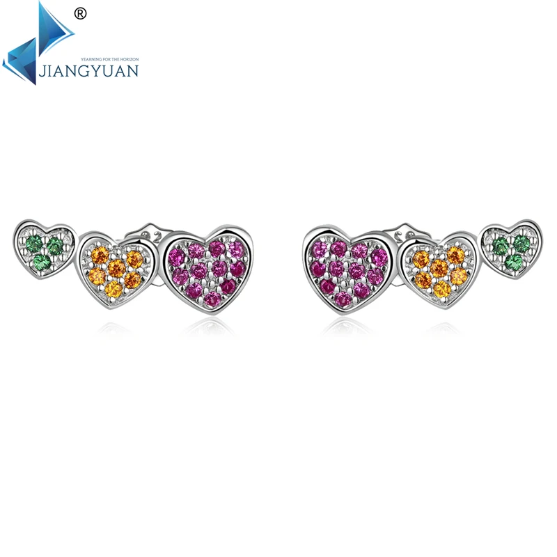 Jiangyuan loving heart 925 sterling silver exquisite colorful stacking hearts diamond cut earrings women earrings 2022
Jiangyuan loving heart 925 sterling silver exquisite colorful stacking hearts diamond cut earrings women earrings 2022
