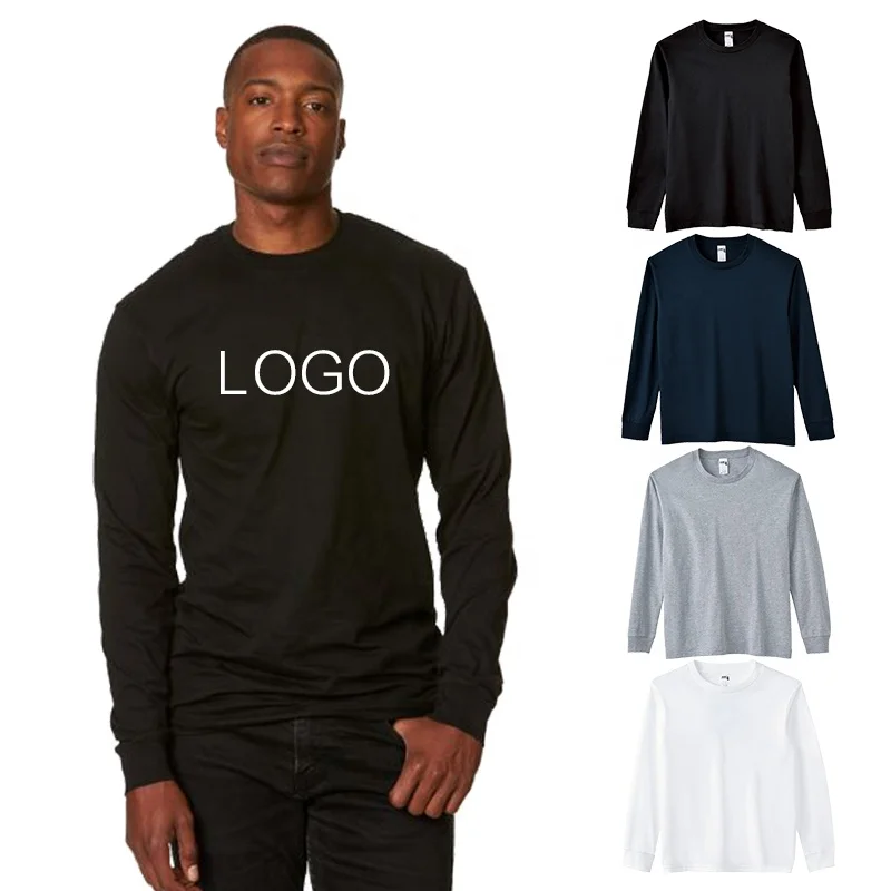 Wholesale 210GSM Cheap 100% Cotton Black Long-sleeved Shirts Custom Printing Logo For Men Long Sleeve T Shirt
Wholesale 210GSM Cheap 100% Cotton Black Long-sleeved Shirts Custom Printing Logo For Men Long Sleeve T Shirt