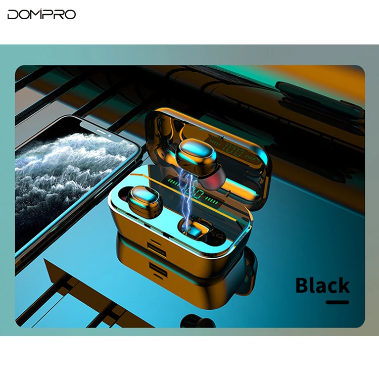 OEM Customs TWS Wireless Earbuds 2000mAh Smart LED Display Charging Case Power Bank Earphone Headphones Noise Cancelling
OEM Customs TWS Wireless Earbuds 2000mAh Smart LED Display Charging Case Power Bank Earphone Headphones Noise Cancelling