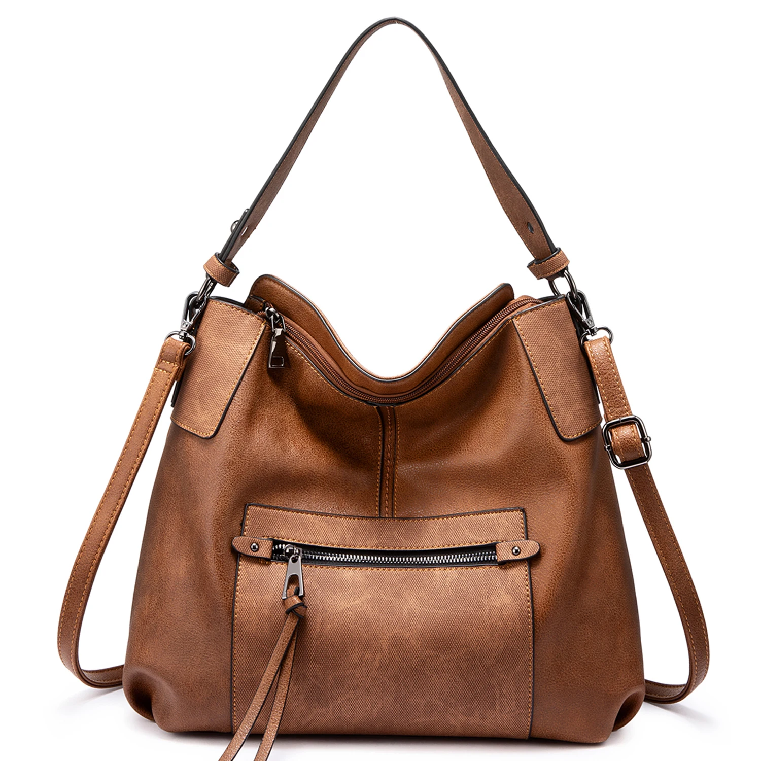 REALER Luxury PU Leather womens Shoulder Bag Large Crossbody Bags with Tassel women ladies Hobo Hand bags
REALER Luxury PU Leather womens Shoulder Bag Large Crossbody Bags with Tassel women ladies Hobo Hand bags
