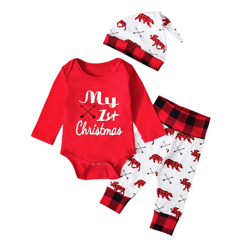 Cotton baby winter clothes christmas onesie with hook baby jumpsuit 3pcs romper suit
Cotton baby winter clothes christmas onesie with hook baby jumpsuit 3pcs romper suit