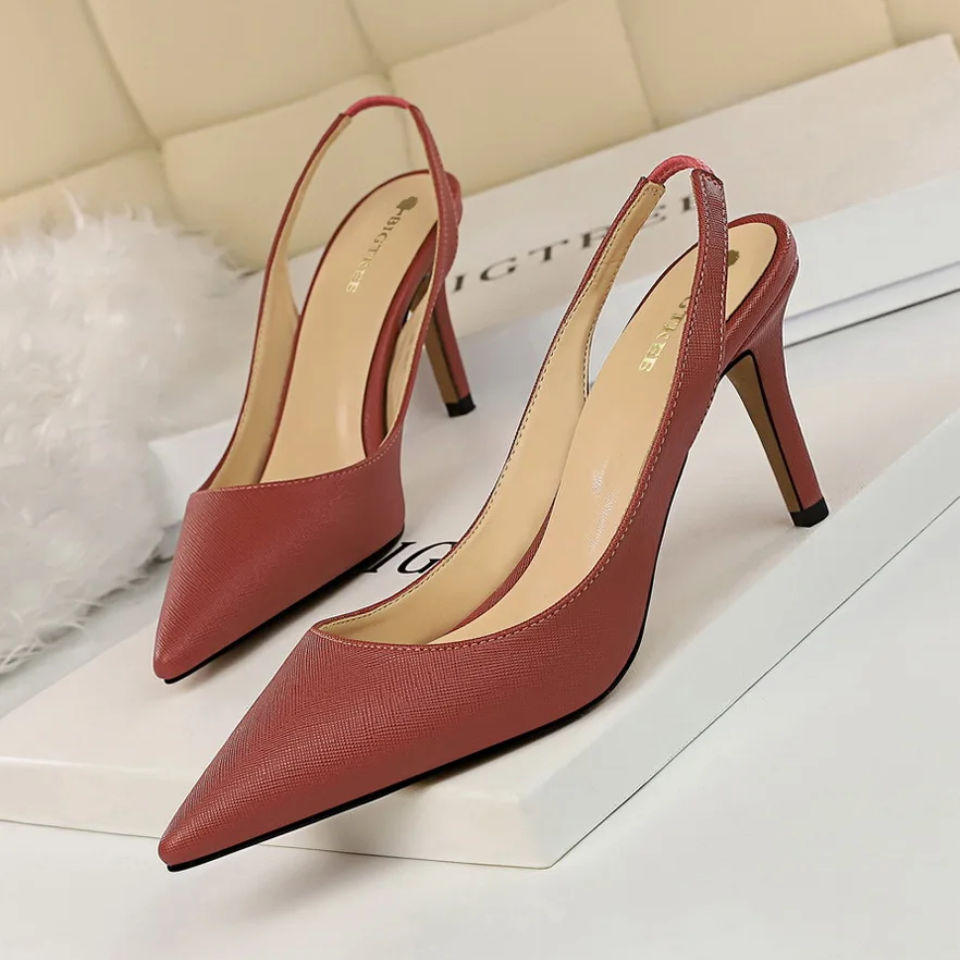 Dropshipping heeled sandals China wholesale slingbacks pumps PU leather women's pumps, White/red/black/blue/gold/silver/gray/brown/light gray
Dropshipping heeled sandals China wholesale slingbacks pumps PU leather women's pumps, White/red/black/blue/gold/silver/gray/brown/light gray