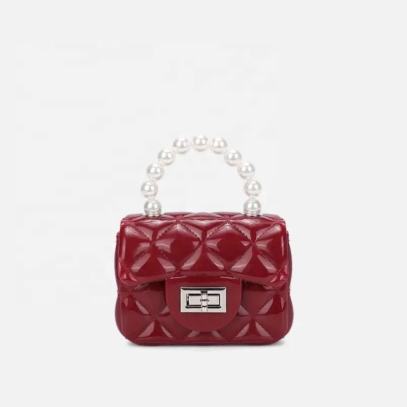 the best selling candy colors girls mini crossbody shoulder summer handbags designers chain kids jelly purses with pearl, 6 colors
the best selling candy colors girls mini crossbody shoulder summer handbags designers chain kids jelly purses with pearl, 6 colors
