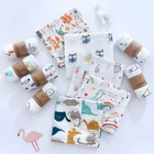 Custom Organic Cotton Swaddle Baby Wrap Blanket Soft Muslin