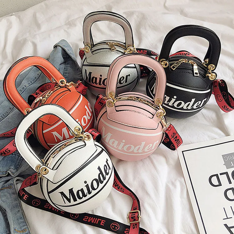 Ladies Basketball Shape Bags Unique Chain Shoulder Hand Bags Style Women Purses Unisex Pu Beg Designer Leather Crossbody Handbag
Ladies Basketball Shape Bags Unique Chain Shoulder Hand Bags Style Women Purses Unisex Pu Beg Designer Leather Crossbody Handbag