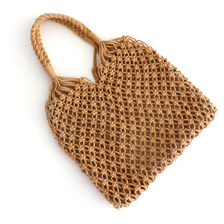 Fashion trend Summer ladies Shopping Net Purse Mesh Rope Women handmade straw weave beach bags
Fashion trend Summer ladies Shopping Net Purse Mesh Rope Women handmade straw weave beach bags