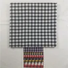 Cotton Yarn Yarn Dyed Cotton Fabrics Black And White Checker Recycle Polyester Cotton Yarn Dyed Fabric For Man's Shirt
