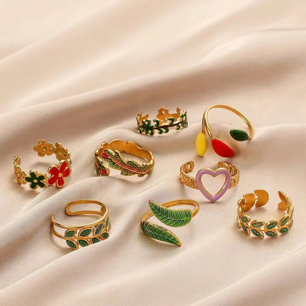 New In Wheat Ears Leaf Ring Boho Stainless Steel Gold Color Open Women Rings 2023 Trendy Jewelry Valentine Gift
New In Wheat Ears Leaf Ring Boho Stainless Steel Gold Color Open Women Rings 2023 Trendy Jewelry Valentine Gift