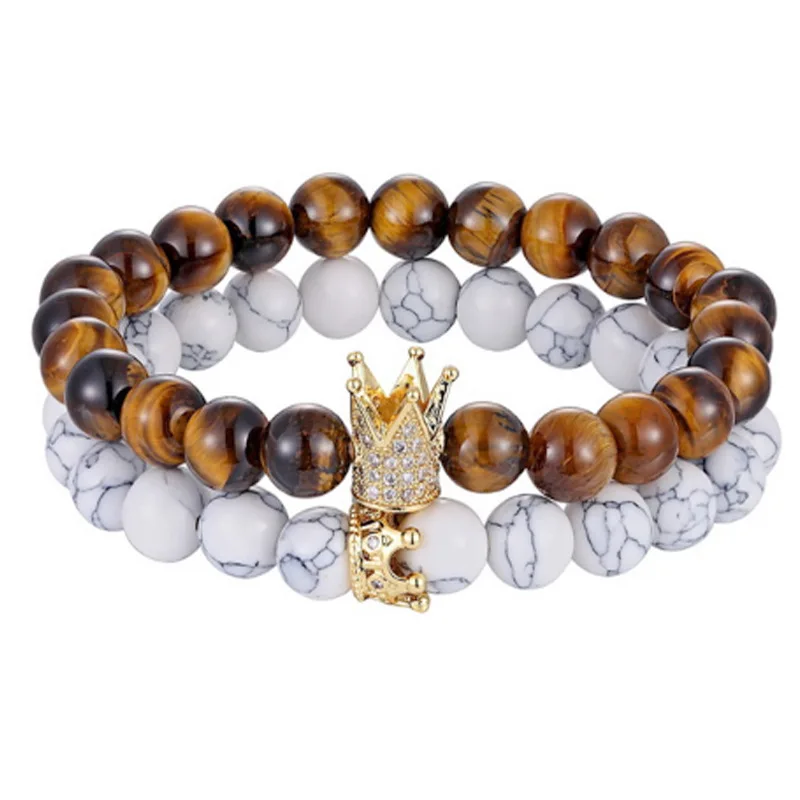 Hot style accessories crown lovers bracelet natural stone beaded bracelet male and female girlfriend gift charm jewelry, As pic show
Hot style accessories crown lovers bracelet natural stone beaded bracelet male and female girlfriend gift charm jewelry, As pic show