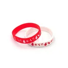 Silicone Bracelet Silicone Recycled Christmas Good Luck Skin-Friendly Bright Colors Without Fading Silicone Bracelet