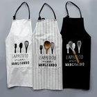 The original design Nordic simple Spoon fork cotton kitchen cooking aprons bakery coffee shop clothing