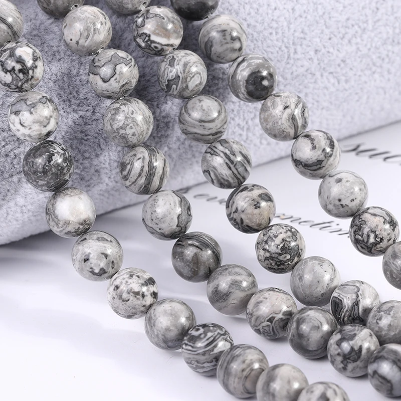 New arrivals natural gray jasper stone beads strand loose stone beads for jewelry making (YSA006)
New arrivals natural gray jasper stone beads strand loose stone beads for jewelry making (YSA006)