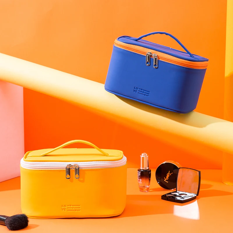 China Factory Supplied Top Quality Simplicity Candy Color Cute Pink Leather Makeup Bag Organizer Cosmetic Bags &Cases Waterproof, Pink orange yellow lake blue royal blue
China Factory Supplied Top Quality Simplicity Candy Color Cute Pink Leather Makeup Bag Organizer Cosmetic Bags &Cases Waterproof, Pink orange yellow lake blue royal blue