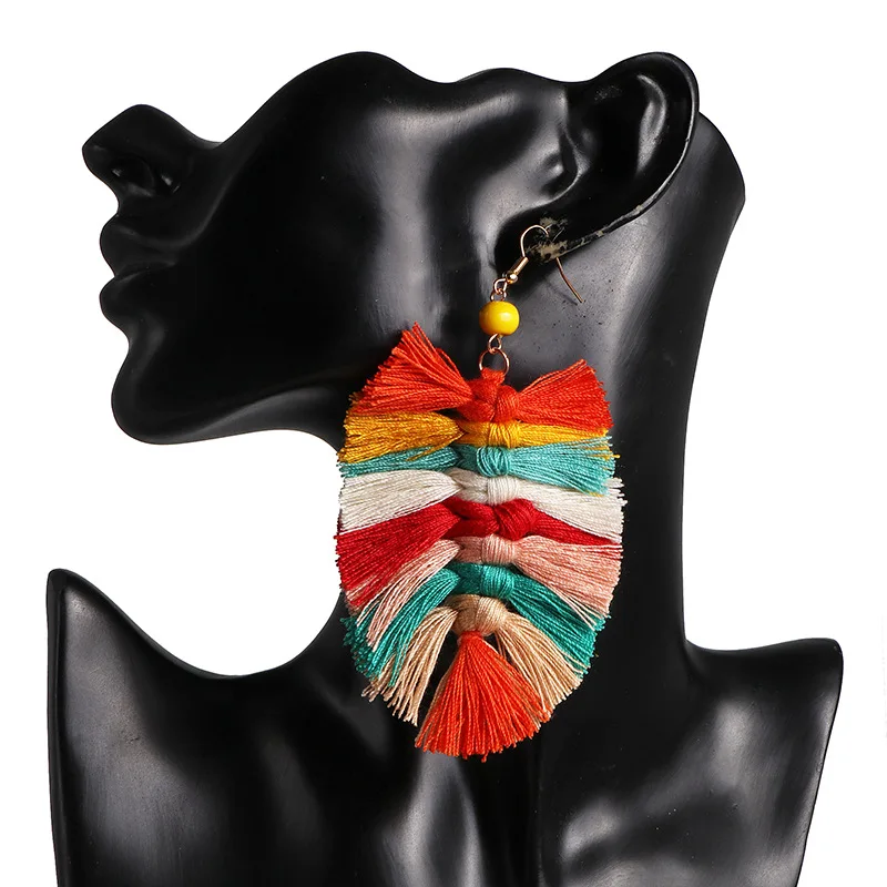 Over 10cm Wide and Large Bohemian Tassel Earrings National Style Bohemian Vintage Earrings for Women Gold Plated Shanghai Fan
Over 10cm Wide and Large Bohemian Tassel Earrings National Style Bohemian Vintage Earrings for Women Gold Plated Shanghai Fan