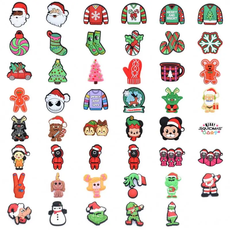 2022 New set custom rubber shoe croc charms for shoe decoration Christmas gift accessory
2022 New set custom rubber shoe croc charms for shoe decoration Christmas gift accessory