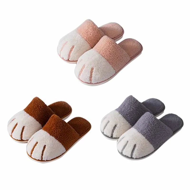 New product cotton slippers female autumn and winter home cartoon cute cat claw plush couple warm indoor soft bottoHome Slippers, Yellow, khaki, pink, caramel, coffee, light gray
New product cotton slippers female autumn and winter home cartoon cute cat claw plush couple warm indoor soft bottoHome Slippers, Yellow, khaki, pink, caramel, coffee, light gray