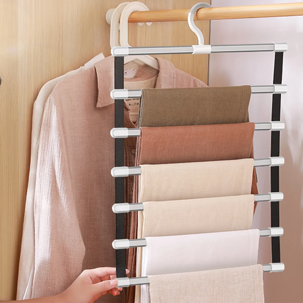 JOYBOS hot selling multi functionel pant rack round aluminum alloy rod pants rack in the cabinet, Silvery
JOYBOS hot selling multi functionel pant rack round aluminum alloy rod pants rack in the cabinet, Silvery