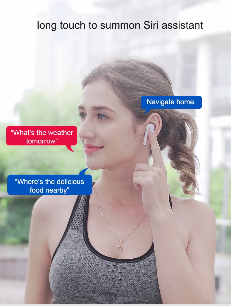Sports Earphones Gym Running, HD Stereo Headset w/Mic, wireless charging Battery Noise Cancelling Earbuds with Bluetooth - ANKUX.COM