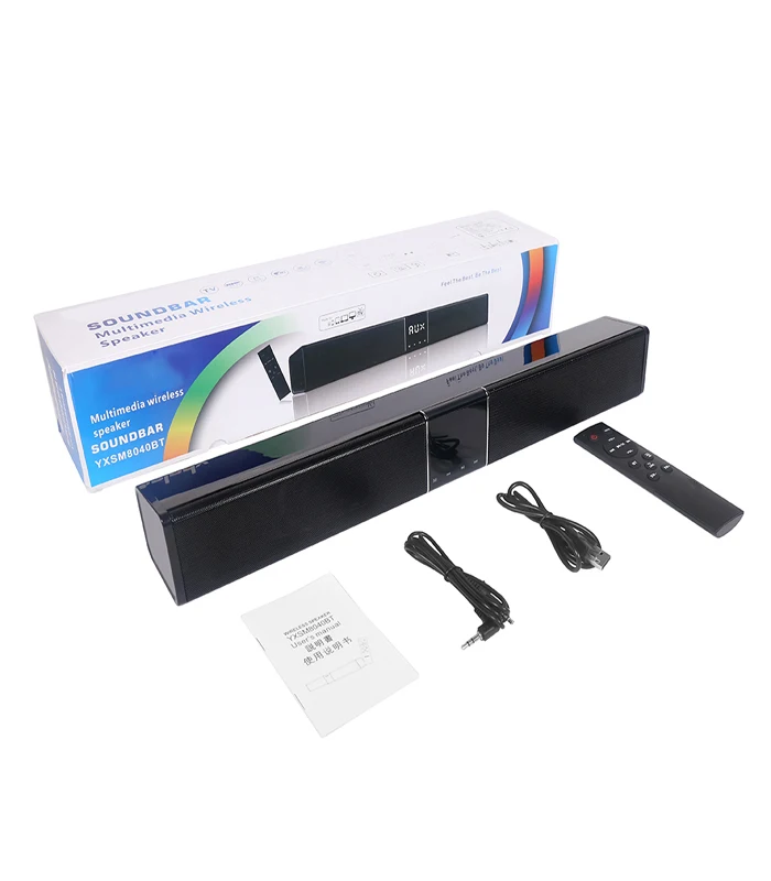 GAS-8040 20W Subwoofer Soundbar Bluetooth Bass Wireless Speaker 4400Mah Portable With Remote Control LCD Display Home Theater TV - ANKUX.COM