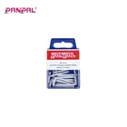 Professional custom sizes single box fastener 8 pcs 1" white screw l metal hook