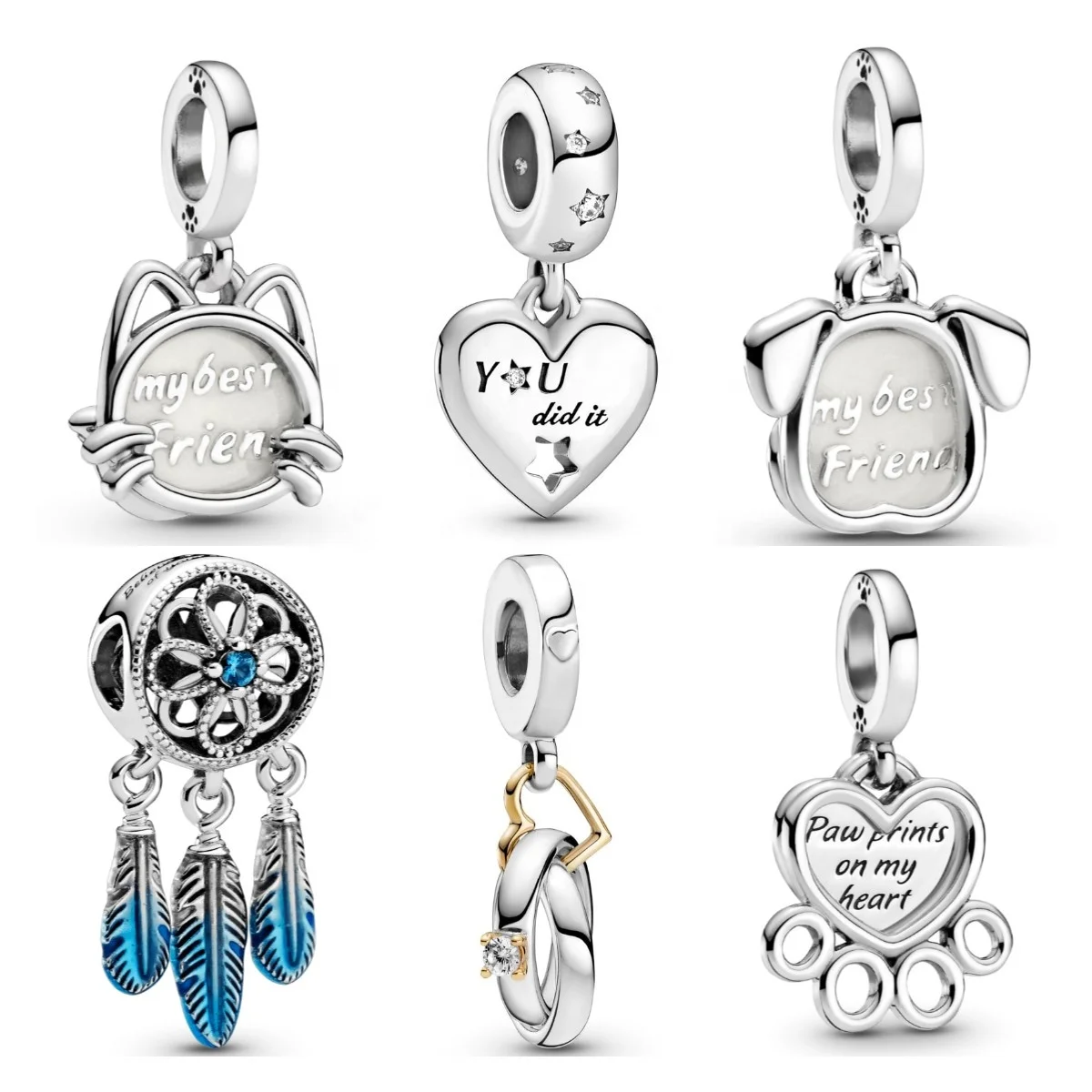 2021 pendants DIY charms for bracelet TRENDY Style 925 Sterling silver jewelry, Silver color
2021 pendants DIY charms for bracelet TRENDY Style 925 Sterling silver jewelry, Silver color