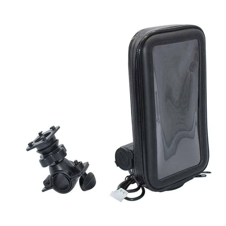 New Arrivals Waterproof Motorcycle Phone Mount Bag 360 holder with Wireless Charger, Black
New Arrivals Waterproof Motorcycle Phone Mount Bag 360 holder with Wireless Charger, Black