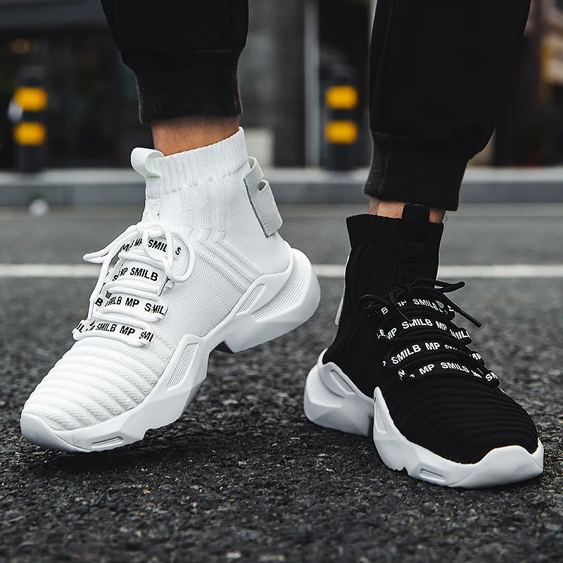 High top Knit custom shoes men casual white black fashion Sock sneakers wholesale sports shoes, Colors
High top Knit custom shoes men casual white black fashion Sock sneakers wholesale sports shoes, Colors