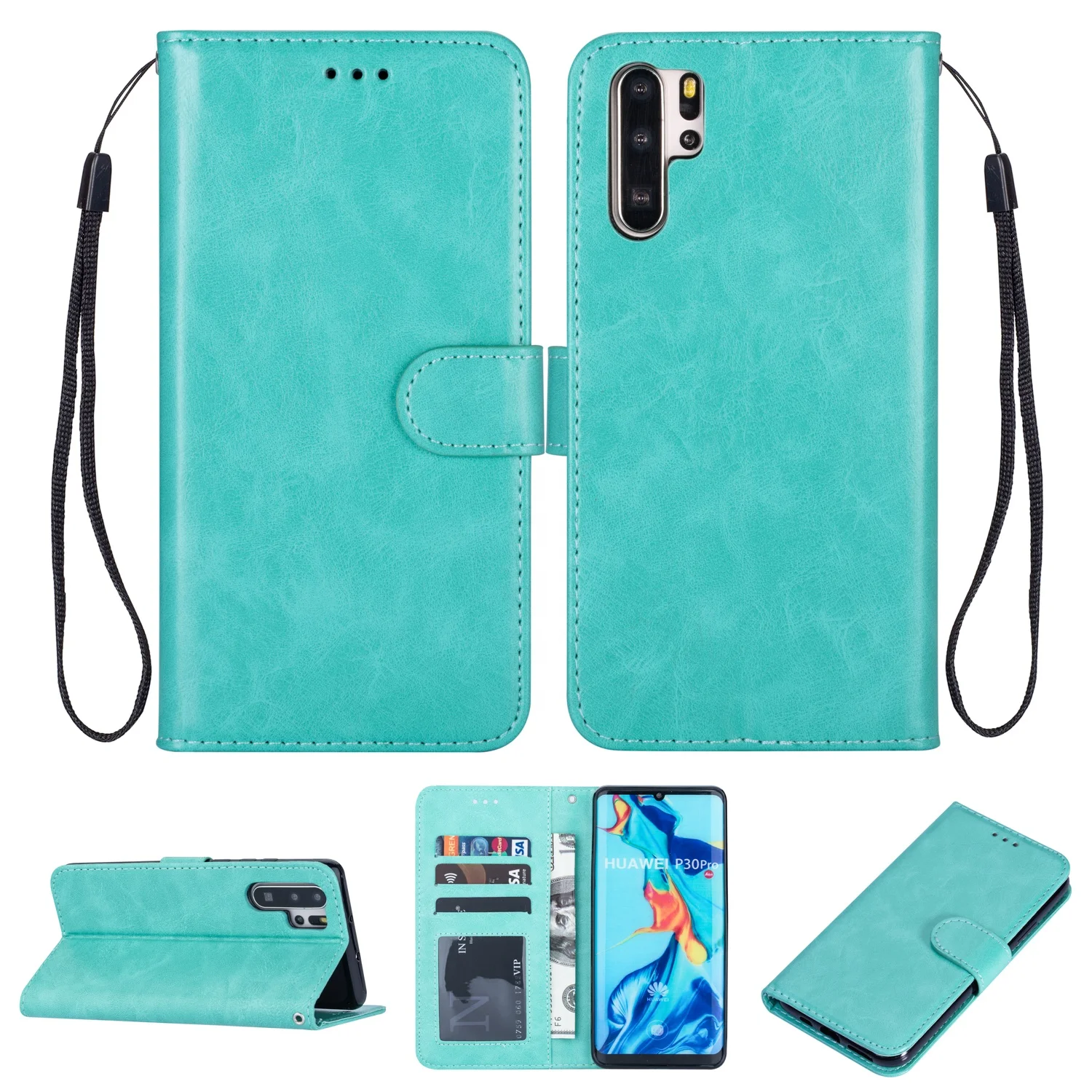 Hybrid PU Leather tpu phone case with card slot holder For Huawei P30Pro, Multi-color, can be customized
Hybrid PU Leather tpu phone case with card slot holder For Huawei P30Pro, Multi-color, can be customized