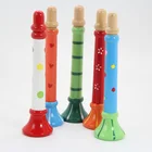 DF302 high quality wooden horn cute plush musical instrument toy