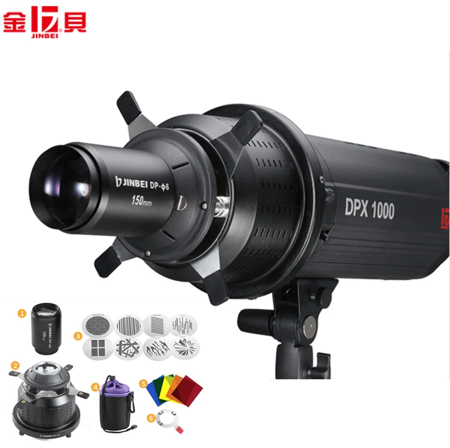 JINBEI DP-o6 150mm Lens Flash Light Concentrator Conical Snoot kit 5 color filters with 8 art model card for Led flash light
JINBEI DP-o6 150mm Lens Flash Light Concentrator Conical Snoot kit 5 color filters with 8 art model card for Led flash light