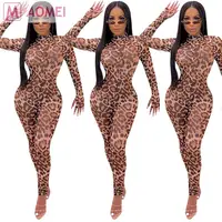 D3012 hot sale long sleeve leopard print mesh transparent bodycon woman sexy jumpsuit
D3012 hot sale long sleeve leopard print mesh transparent bodycon woman sexy jumpsuit