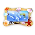 Manufacture Wholesale Polyresin Beach Dolphin Epoxy Fridge Magnet