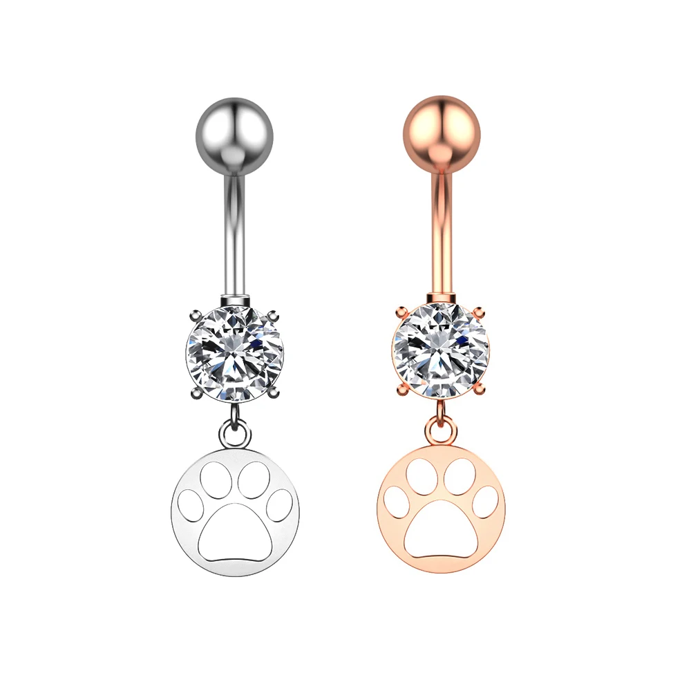 Bear Paw Shaped Circle Belly Button Rings Sets Stainless Steel Belly Rings Wholesale Piercing Barbell Jewelry
Bear Paw Shaped Circle Belly Button Rings Sets Stainless Steel Belly Rings Wholesale Piercing Barbell Jewelry
