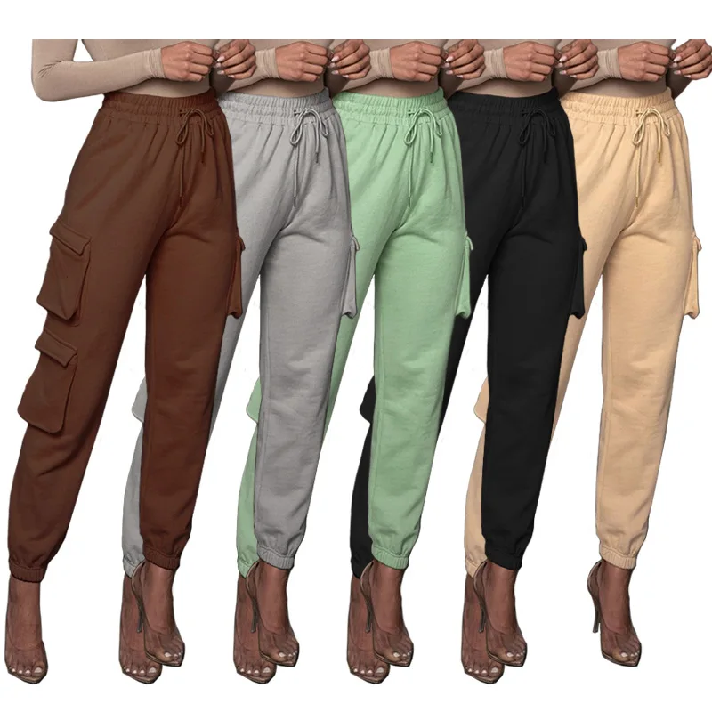 Stylish casual solid color tracksuit pants sport ladies joggers pants women's trousers with side pocket, As pics
Stylish casual solid color tracksuit pants sport ladies joggers pants women's trousers with side pocket, As pics