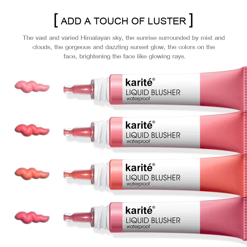 2020 Natural Brightening Waterproof High Pigment And Natural Beauty Highlight Liquid Blush For Face, 4 colors
2020 Natural Brightening Waterproof High Pigment And Natural Beauty Highlight Liquid Blush For Face, 4 colors
